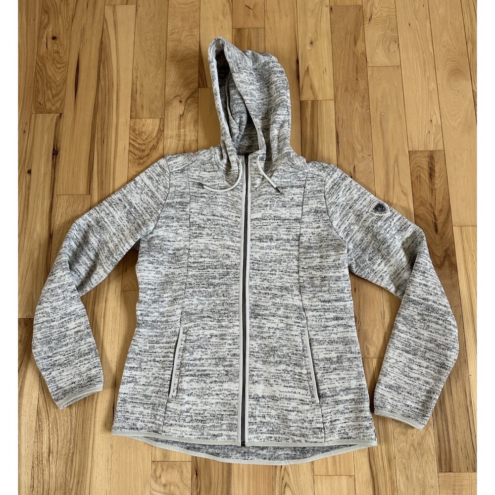 Kuhl Womens Ascendyr Gray Full Zip Fleece Hoodie Jacket 4376 Size Medium